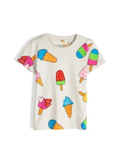 GATE Bawełniana koszulka z nadrukiem|Dzieci Dziewczynki·Koszulki I Topy