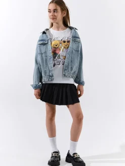 GATE Bawełniana koszulka z nadrukiem|Dzieci Dziewczynki·Koszulki I Topy