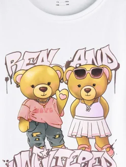 GATE Bawełniana koszulka z nadrukiem|Dzieci Dziewczynki·Koszulki I Topy