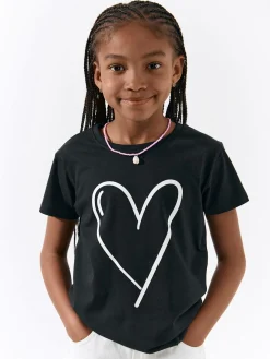 GATE Bawełniana koszulka z nadrukiem|Dzieci Dziewczynki·Koszulki I Topy