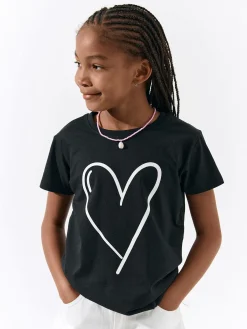 GATE Bawełniana koszulka z nadrukiem|Dzieci Dziewczynki·Koszulki I Topy