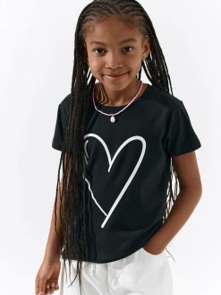 GATE Bawełniana koszulka z nadrukiem|Dzieci Dziewczynki·Koszulki I Topy