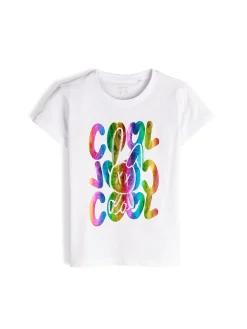 GATE Bawełniana koszulka z nadrukiem|Dzieci Dziewczynki·Koszulki I Topy