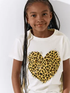 GATE Bawełniana koszulka z nadrukiem|Dzieci Dziewczynki·Koszulki I Topy