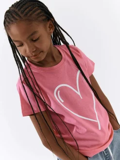 GATE Bawełniana koszulka z nadrukiem|Dzieci Dziewczynki·Koszulki I Topy