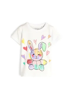 GATE Bawełniana koszulka z nadrukiem|Dzieci Dziewczynki·Koszulki I Topy