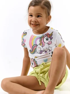 GATE Bawełniana koszulka z nadrukiem|Dzieci Dziewczynki·Koszulki I Topy