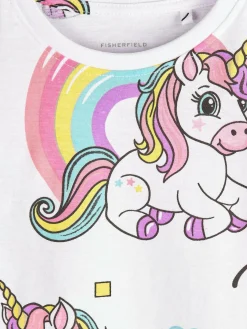 GATE Bawełniana koszulka z nadrukiem|Dzieci Dziewczynki·Koszulki I Topy