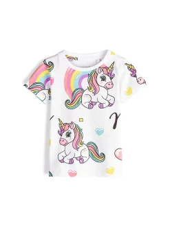 GATE Bawełniana koszulka z nadrukiem|Dzieci Dziewczynki·Koszulki I Topy