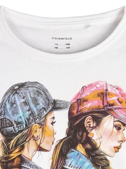 GATE Bawełniana koszulka z nadrukiem|Dzieci Dziewczynki·Koszulki I Topy