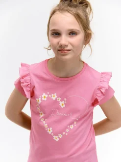 GATE Bawełniana koszulka z nadrukiem|Dzieci Dziewczynki·Koszulki I Topy