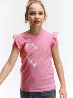 GATE Bawełniana koszulka z nadrukiem|Dzieci Dziewczynki·Koszulki I Topy