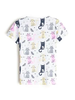 GATE Bawełniana koszulka z nadrukiem|Dzieci Dziewczynki·Koszulki I Topy