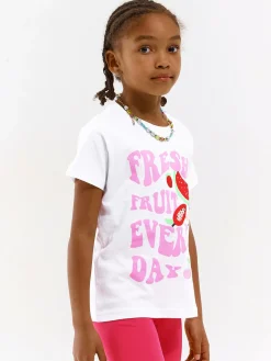 GATE Bawełniana koszulka z nadrukiem|Dzieci Dziewczynki·Koszulki I Topy