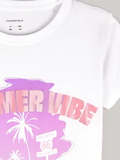 GATE Bawełniana koszulka z nadrukiem|Dzieci Dziewczynki·Koszulki I Topy