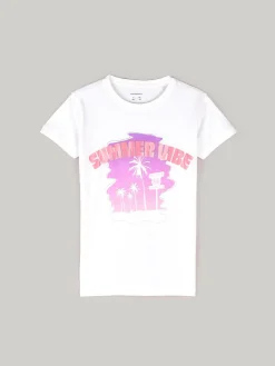 GATE Bawełniana koszulka z nadrukiem|Dzieci Dziewczynki·Koszulki I Topy