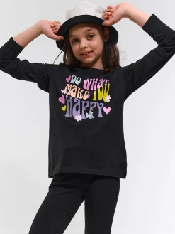 GATE Bawełniana koszulka z nadrukiem|Dzieci Dziewczynki·Koszulki I Topy