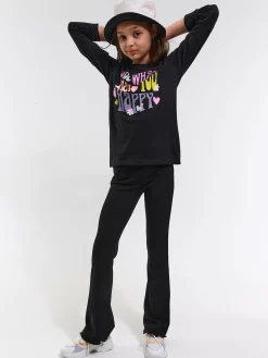 GATE Bawełniana koszulka z nadrukiem|Dzieci Dziewczynki·Koszulki I Topy