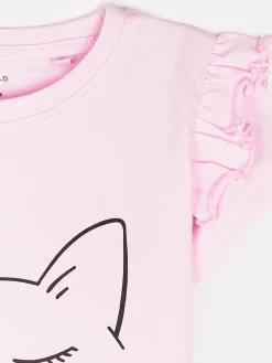 GATE Bawełniana koszulka z nadrukiem|Dzieci Dziewczynki·Koszulki I Topy