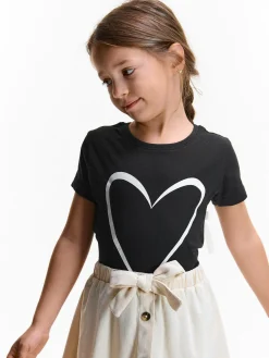 GATE Bawełniana koszulka z nadrukiem|Dzieci Dziewczynki·Koszulki I Topy