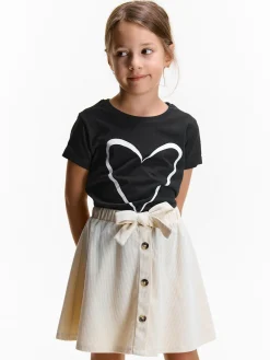 GATE Bawełniana koszulka z nadrukiem|Dzieci Dziewczynki·Koszulki I Topy