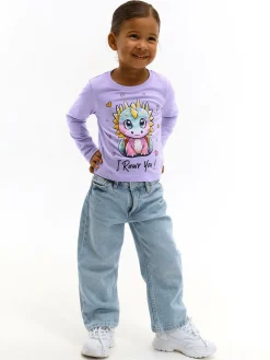 GATE Bawełniana koszulka z nadrukiem|Dzieci Dziewczynki·Koszulki I Topy