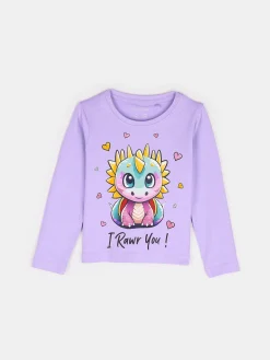 GATE Bawełniana koszulka z nadrukiem|Dzieci Dziewczynki·Koszulki I Topy