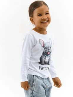 GATE Bawełniana koszulka z nadrukiem|Dzieci Dziewczynki·Koszulki I Topy