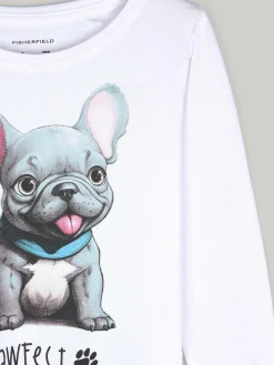 GATE Bawełniana koszulka z nadrukiem|Dzieci Dziewczynki·Koszulki I Topy