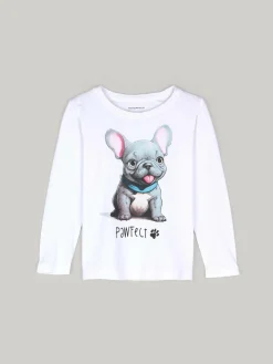 GATE Bawełniana koszulka z nadrukiem|Dzieci Dziewczynki·Koszulki I Topy