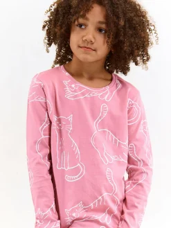 GATE Bawełniana koszulka z nadrukiem|Dzieci Dziewczynki·Koszulki I Topy