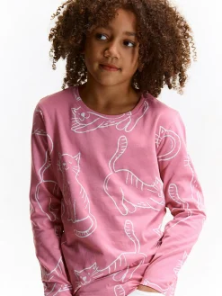 GATE Bawełniana koszulka z nadrukiem|Dzieci Dziewczynki·Koszulki I Topy