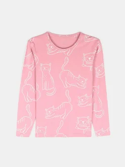 GATE Bawełniana koszulka z nadrukiem|Dzieci Dziewczynki·Koszulki I Topy