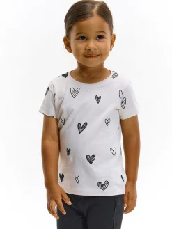 GATE Bawełniana koszulka z nadrukiem|Dzieci Dziewczynki·Koszulki I Topy