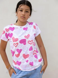 GATE Bawełniana koszulka z nadrukiem|Dzieci Dziewczynki·Koszulki I Topy