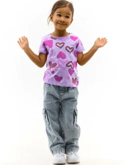 GATE Bawełniana koszulka z nadrukiem|Dzieci Dziewczynki·Koszulki I Topy