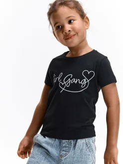 GATE Bawełniana koszulka z nadrukiem|Dzieci Dziewczynki·Koszulki I Topy