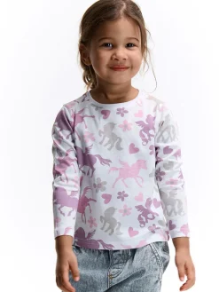 GATE Bawełniana koszulka z nadrukiem|Dzieci Dziewczynki·Koszulki I Topy