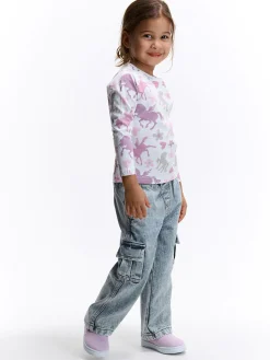 GATE Bawełniana koszulka z nadrukiem|Dzieci Dziewczynki·Koszulki I Topy