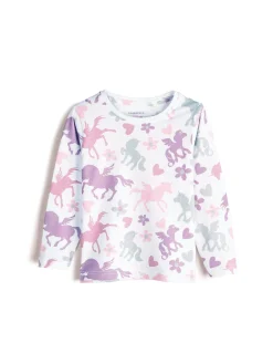 GATE Bawełniana koszulka z nadrukiem|Dzieci Dziewczynki·Koszulki I Topy