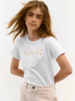 GATE Bawełniana koszulka z nadrukiem|Dzieci Dziewczynki·Koszulki I Topy