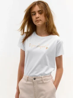 GATE Bawełniana koszulka z nadrukiem|Dzieci Dziewczynki·Koszulki I Topy