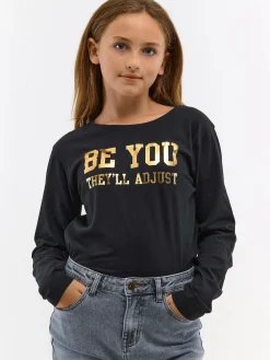 GATE Bawełniana koszulka z nadrukiem|Dzieci Dziewczynki·Koszulki I Topy