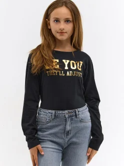 GATE Bawełniana koszulka z nadrukiem|Dzieci Dziewczynki·Koszulki I Topy