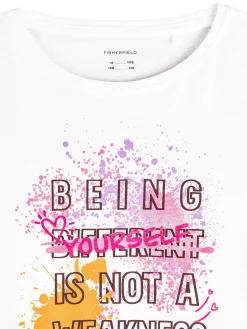 GATE Bawełniana koszulka z nadrukiem|Dzieci Dziewczynki·Koszulki I Topy