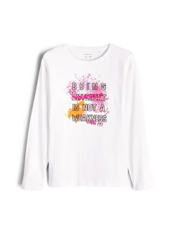 GATE Bawełniana koszulka z nadrukiem|Dzieci Dziewczynki·Koszulki I Topy