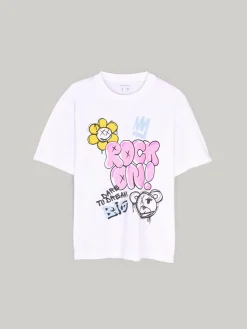 GATE Bawełniana koszulka z nadrukiem|Dzieci Dziewczynki·Koszulki I Topy