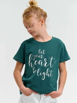 GATE Bawełniana koszulka z nadrukiem|Dzieci Dziewczynki·Koszulki I Topy