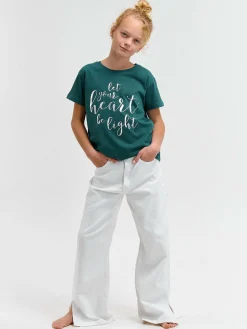 GATE Bawełniana koszulka z nadrukiem|Dzieci Dziewczynki·Koszulki I Topy