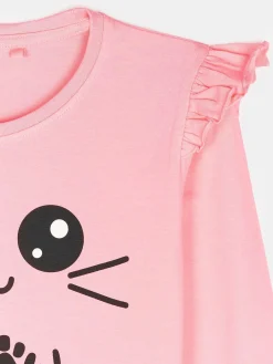 GATE Bawełniana koszulka z nadrukiem|Dzieci Dziewczynki·Koszulki I Topy